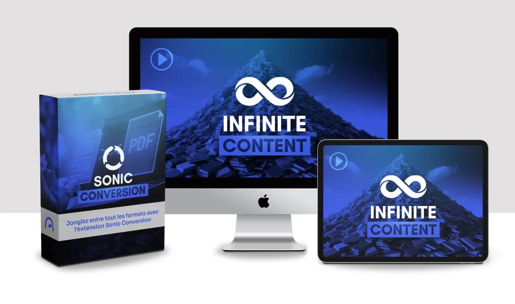 Présentation des bonus Sonic Conversion et Infinite Content inclus avec l'offre SonicBook.